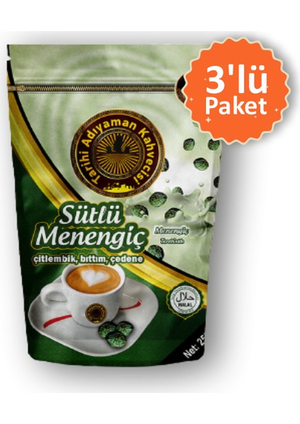 Osmanlı Dibek Saray Kahvesi Sütlü-Menengiç 250 gr 3'lü