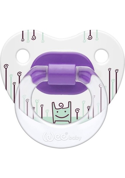 Desenli Damaklı Emzik No: 2 / 6-18 Ay 834 - Mor