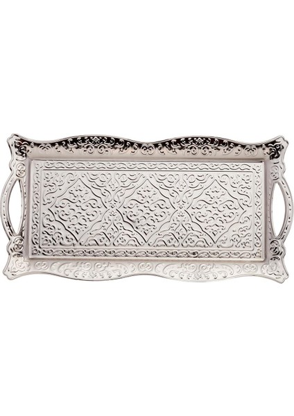 Osmanlı Motif Metal Tepsi 2 Kişilik