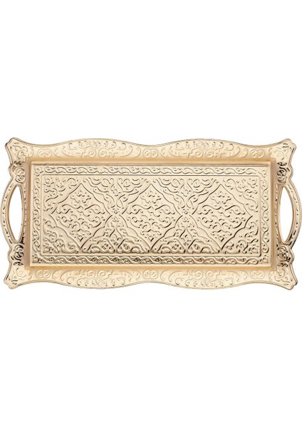Osmanlı Motif Metal Tepsi 2 Kişilik
