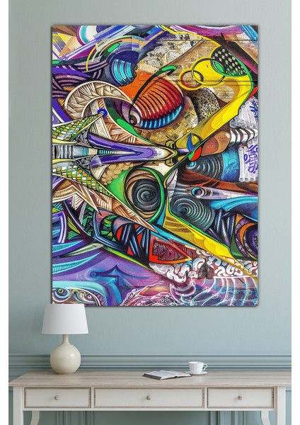 Soyut Dekoratif Kanvas Tablo, Kafe ve Bürolara Uygun