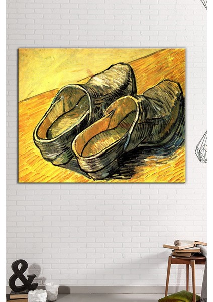 Ayakkabı Temalı Çizme Resim, Dekoratif Kanvas Tablo