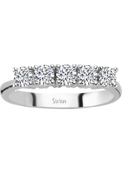 0.74 Ct. Pırlanta 5 Taş Yüzük 0417R0146