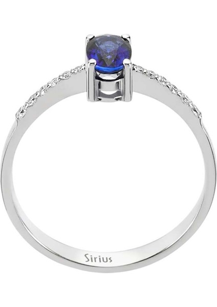 Pırlanta ve Oval Safir Taşlı Yüzük 0417R0156 modelleri