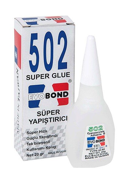 Evo Bond 502 Süper Yapıştırıcı 20 Gr