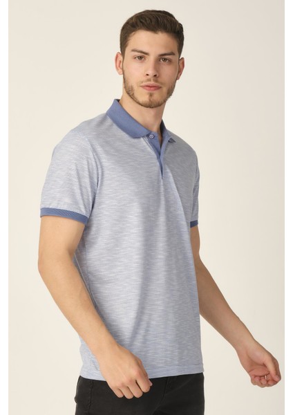 Alexandergardı Jakarlı Polo Yaka T-Shirt (E21-8101) fırsatları