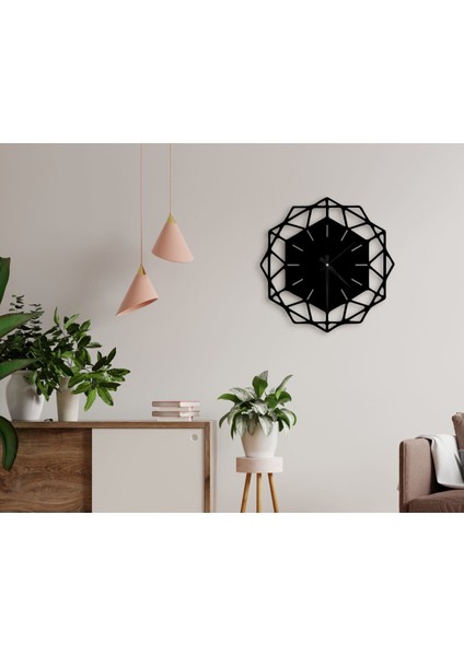 Gift Dekoratif 45CM Ahşap Duvar Saati-67