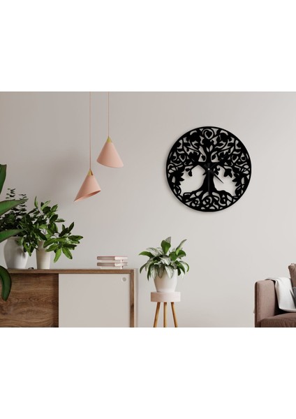 Gift Dekoratif 45CM Ahşap Duvar Saati-53