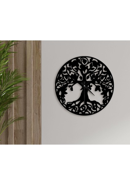 Gift Dekoratif 45CM Ahşap Duvar Saati-53