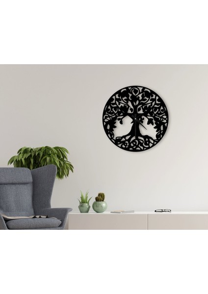 Gift Dekoratif 45CM Ahşap Duvar Saati-53