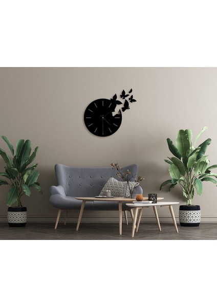 Gift Dekoratif 45CM Ahşap Duvar Saati-55