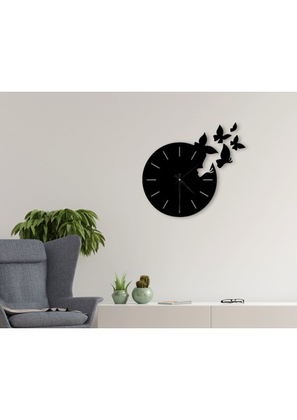Gift Dekoratif 45CM Ahşap Duvar Saati-55