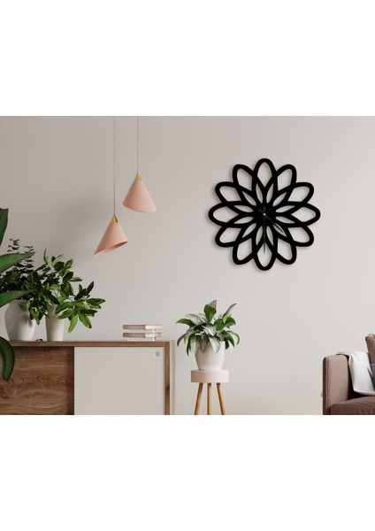 Gift Dekoratif 45CM Ahşap Duvar Saati-49