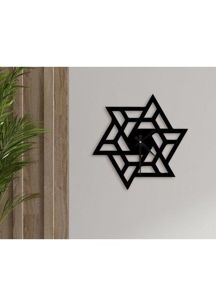 Gift Dekoratif 45CM Ahşap Duvar Saati-47