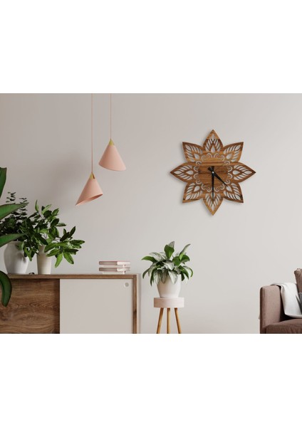 Gift Dekoratif 45CM Ahşap Duvar Saati-42