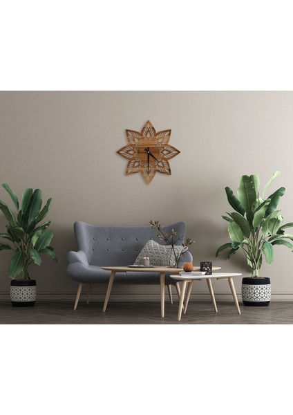 Gift Dekoratif 45CM Ahşap Duvar Saati-42