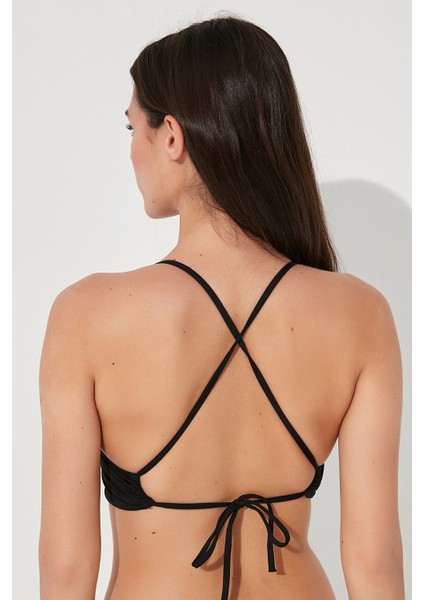 Siyah Rennes Tee Bikini Üstü fırsatları