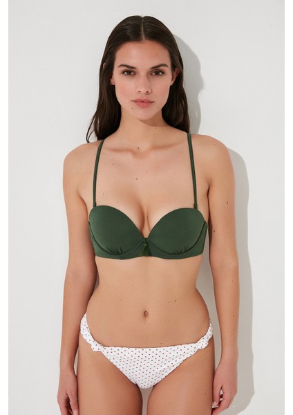Koyu Yeşil Basic Super Sexy Bikini Üstü