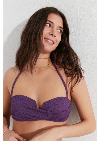 Mor Violet U-Twist Bikini Üstü fiyatları