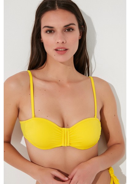 Sarı Basic Pop Bikini Üstü modelleri