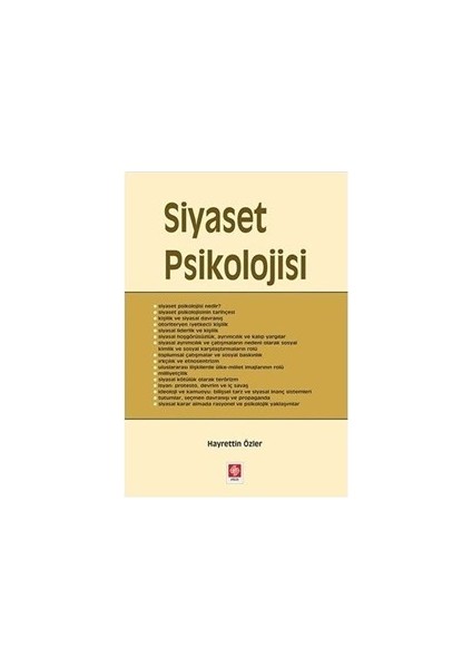 Siyaset Psikolojisi - Hayrettin Özler
