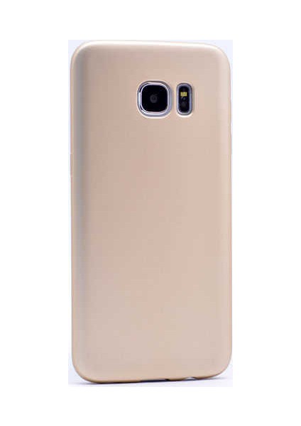 - Samsung Galaxy Note 5 - Kılıf Mat Soft Premier Silikon Kapak - Gold