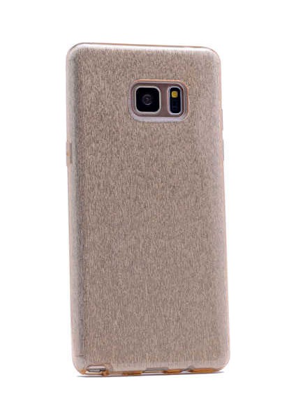 - Samsung Galaxy S7 Edge - Kılıf Simli Koruyucu Shining Silikon - Gold - T3494