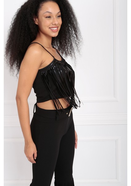 Önü Püsküllü Askılı Çelik Kumaş Atlet | ATLT33145 modelleri