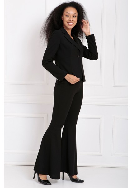 5 Cm.kumaş Kaplama Kemerli Diz Altı Volanlı Pike Pantolon | PNT32971