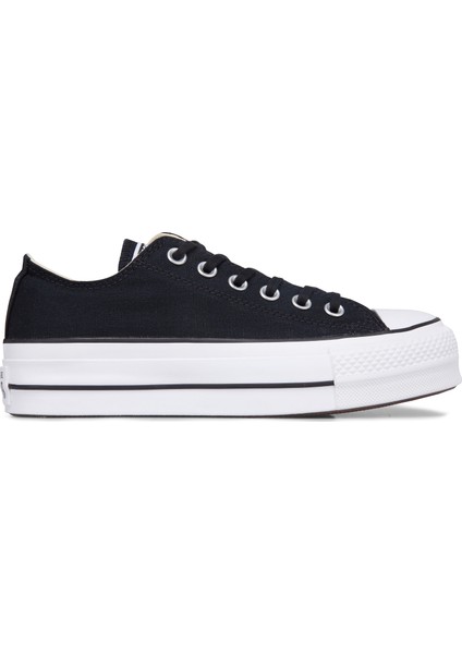 Chuck Taylor All Star Canvas Platform 560250C Unisex SİYAH/BEYAZ Günlük Sneaker Ayakkabı