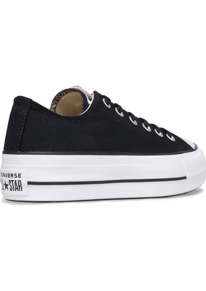 Chuck Taylor All Star Canvas Platform 560250C Unisex SİYAH/BEYAZ Günlük Sneaker Ayakkabı