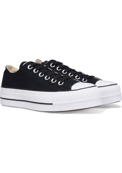 Chuck Taylor All Star Canvas Platform 560250C Unisex SİYAH/BEYAZ Günlük Sneaker Ayakkabı