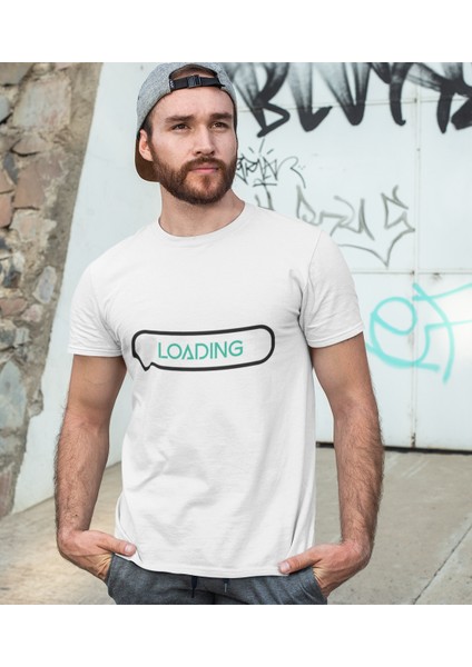 Unisex Beyaz Ön Dijital Baskılı T-Shirt