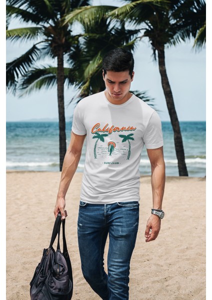 Unisex Beyaz Ön Dijital Baskılı T-Shirt