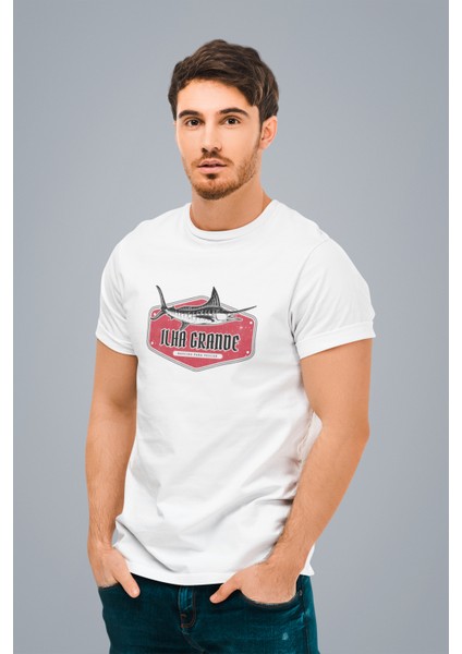 Unisex Beyaz Ön Dijital Baskılı T-Shirt