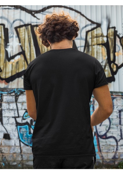 Unisex Siyah Ön Dijital Baskılı T-Shirt fiyatları