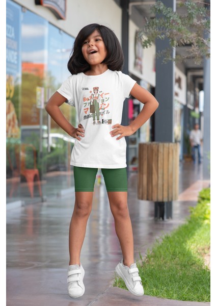 Çocuk Beyaz Tshirt Dijital Baskılı