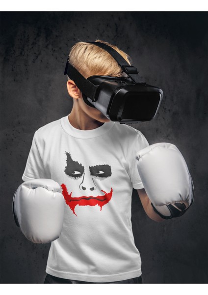 Çocuk Beyaz Tshirt Dijital Baskılı