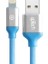 USB Micro Data ve Hızlı Şarj Kablosu 1,2 M Blue 1