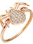 Zirkon Taşlı Spider Tasarım Rose 925 Ayar Gümüş Kadın Yüzük 2