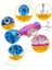 Profısher Jet Popper Akya Ton Için Sert Sahte Sahte Yemi 46 gr 23 cm 4