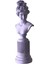 Lafayette Sütunlu Kadın Büst Biblo Lila 12X36CM 1