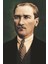 Takım Elbiseli Gazi Mustafa Kemal Atatürk Portre Poster Bayrak 100X150 cm 1