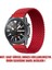 Realme RMA207 Watch S Kordon, (Medium Size, 155MM) Braided Solo Loop Band Kırmızı 2