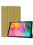 Samsung T720 Tab S5E Smart Cover Standlı Kılıf Gold + Nano Ekran Koruyucu Gold 1