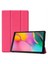 - Samsung Galaxy T720 Tab S5E - Tablet Kılıfı Smart Cover Standlı 1-1 Kılıf - Pembe 1