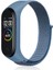 Xiaomi Mi Band 3/4/5/6/7 Uyumlu Hasır Silikon Kordon Mavi 1
