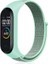 Xiaomi Mi Band 3/4/5/6/7 Uyumlu Hasır Silikon Kordon Su Yeşili 1