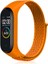 Xiaomi Mi Band 3/4/5/6/7 Uyumlu Hasır Silikon Kordon Turuncu 1