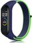 Xiaomi Mi Band 3/4/5/6/7 Uyumlu Hasır Silikon Kordon Lacivert/yeşil 1